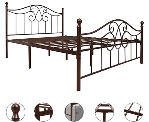 Style Sturdy Metal Bed Frame Queen Size -03